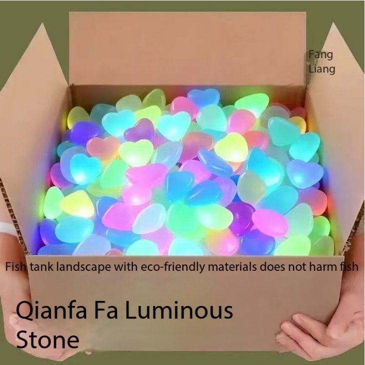 Aquarium Fish Saltwater - 1CM 100pcs Color Goose Stone Luminous