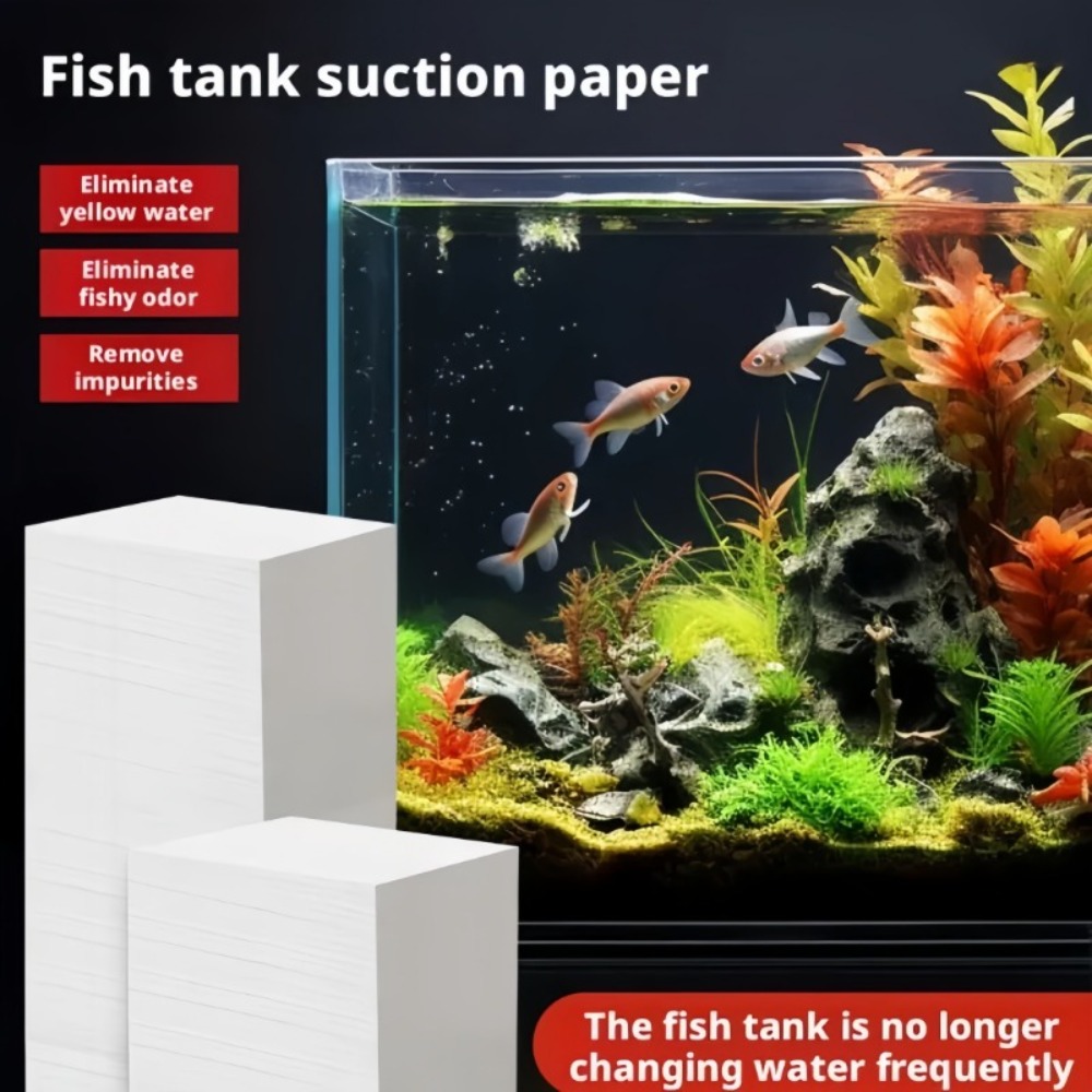 50pcs Fish Tank Absorbing Impu - Aquarium Fish Yellow review and price
