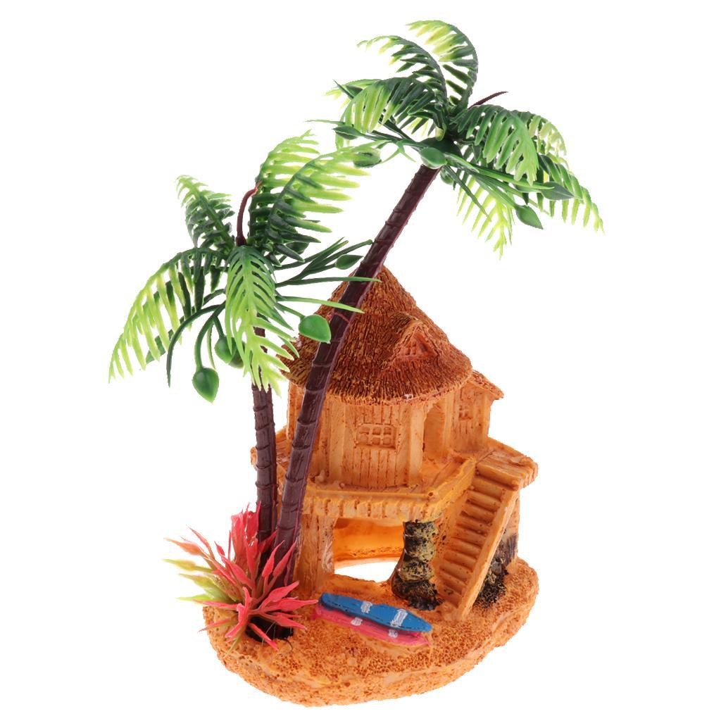 Artificial Coconut Tree Hidden - Aquarium Fish Artificial review and price