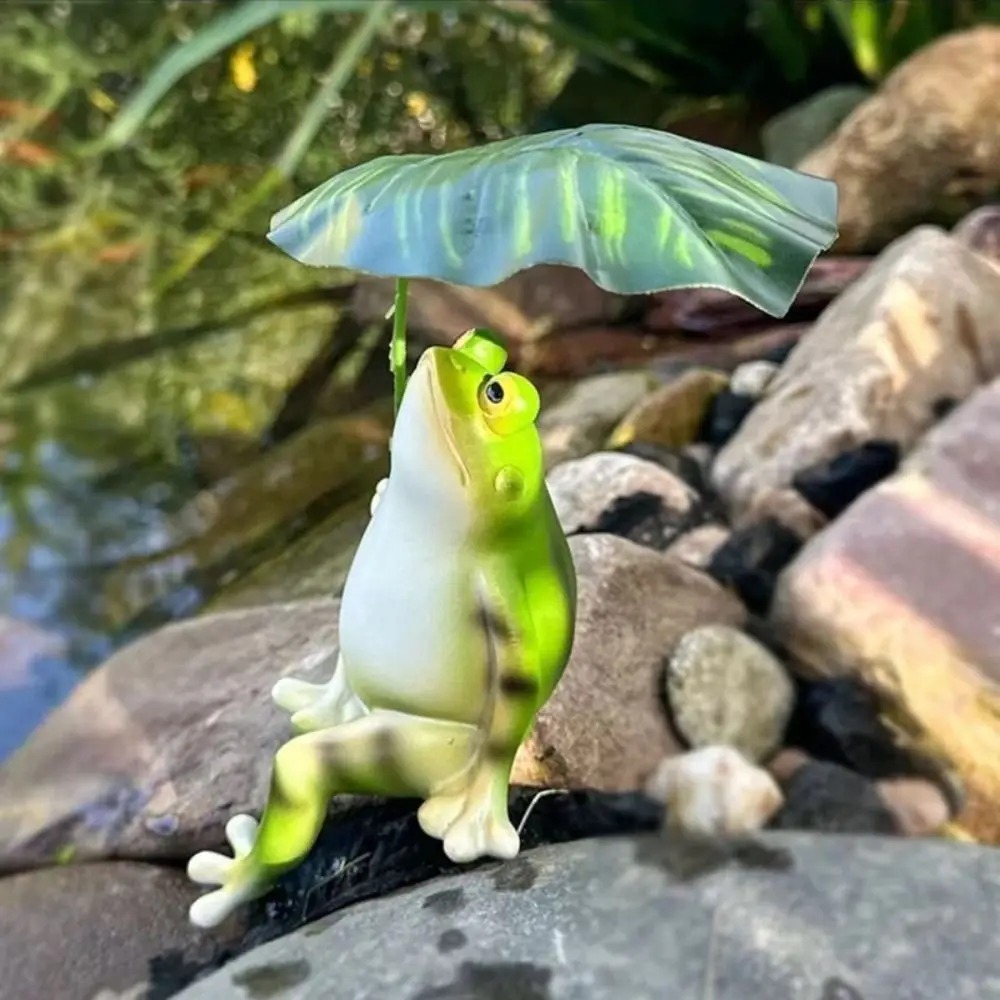 Cartoon Resin Frog Figurine Cr - Aquarium Fish Saltwater review and price
