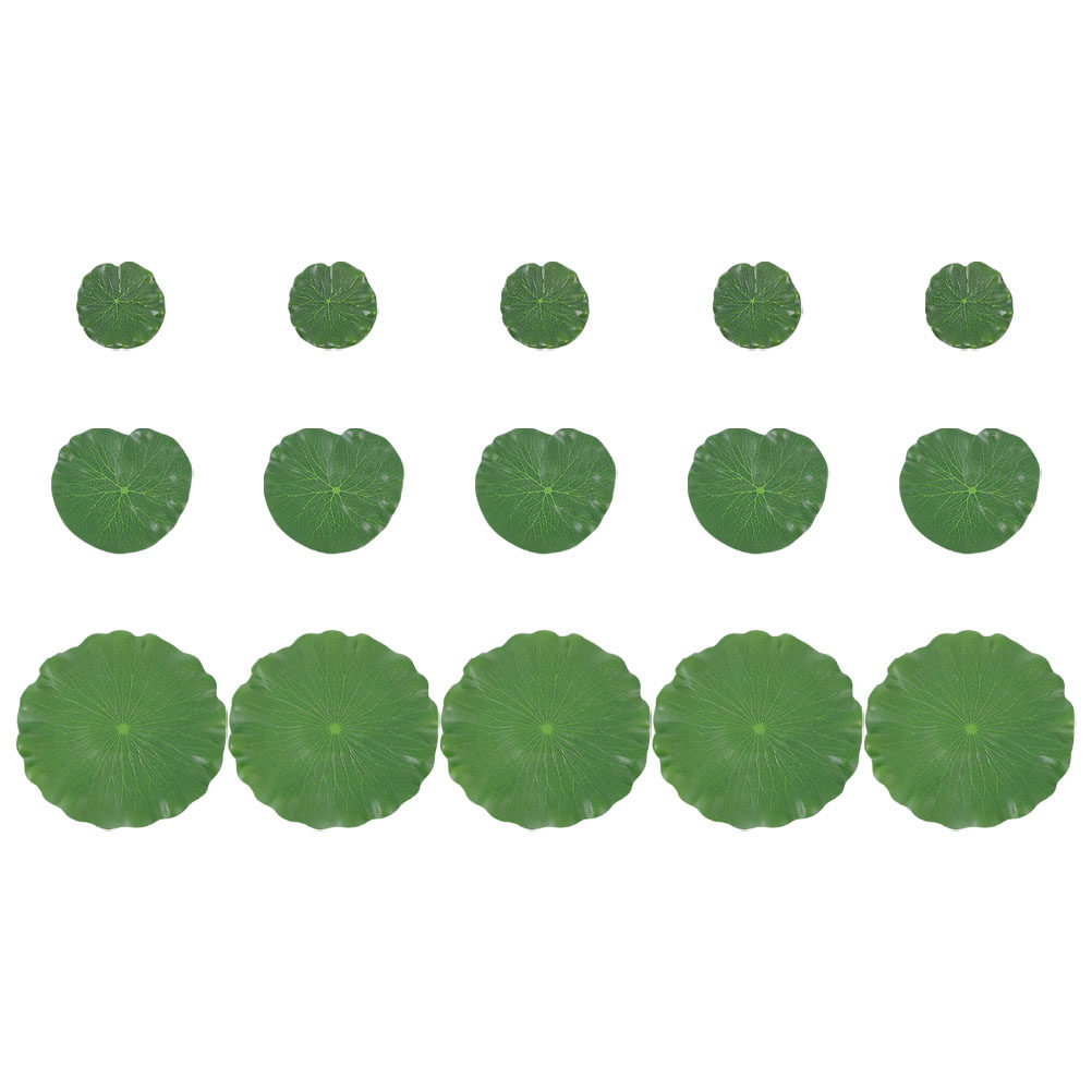 Artificial Lily Pads 15Pcs Rea - Aquarium Fish Artificial review and price