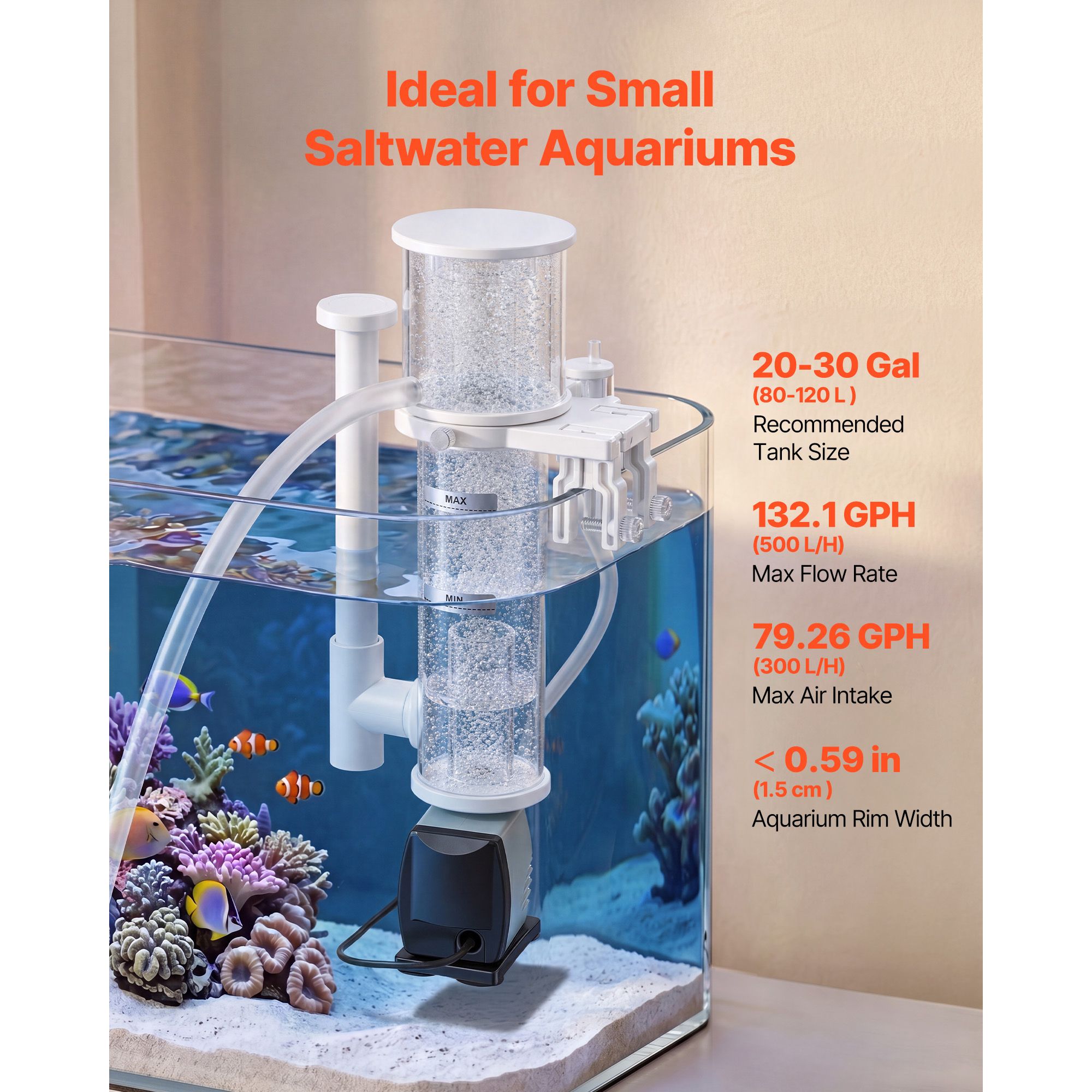 Protein Skimmer for 20-30 Gal  - Protein Skimmer Reef review and price