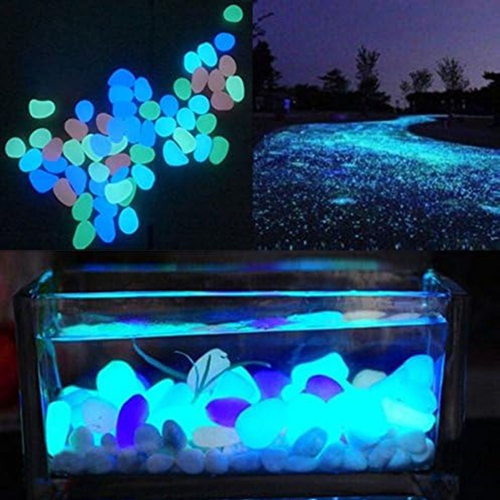 Fish Tank Rocks Glow Blue Pebb - Aquarium Fish Store review and price