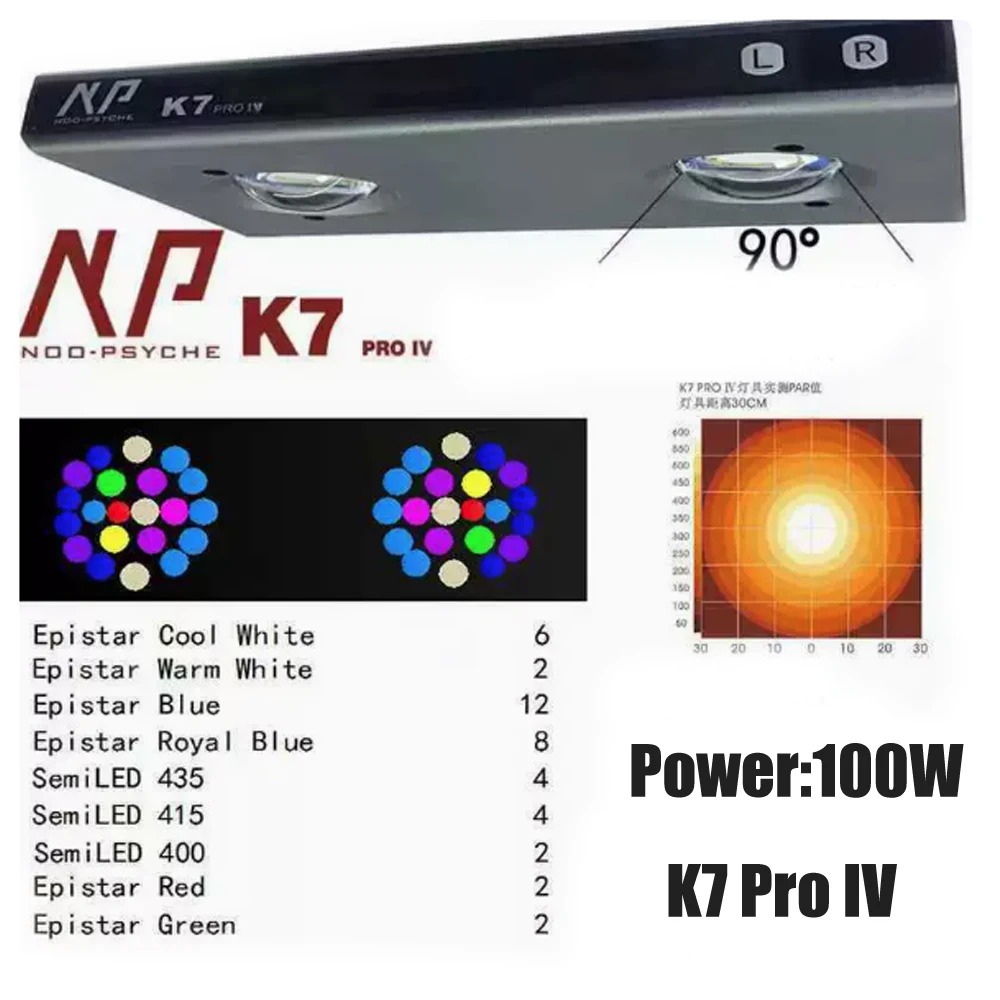Noopsyche NP K7Pro IV 100W App - Aquarium Fish Saltwater review and price