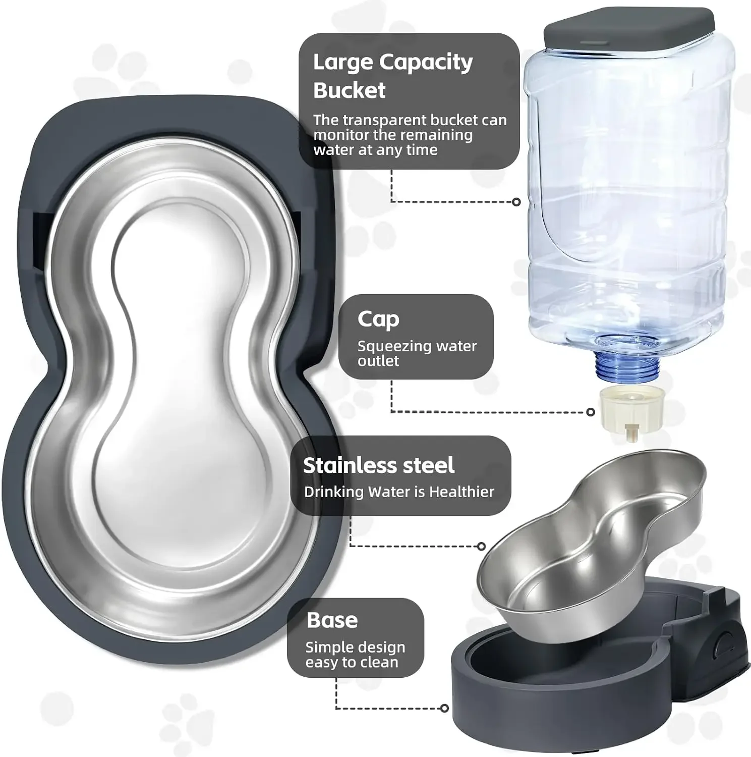 Automatic Cat Feeder and Water - Royal Canin Food Medium review and price