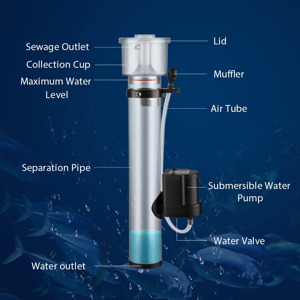 Adjustable water flow suspende - Protein Skimmer Reef review and price